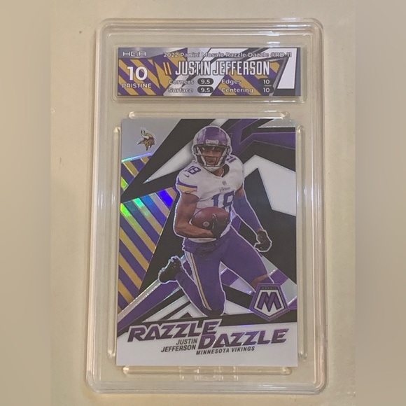 Panini Other 222 Justin Jefferson Mosaic Razzle Dazzle Rd1 Hga 10